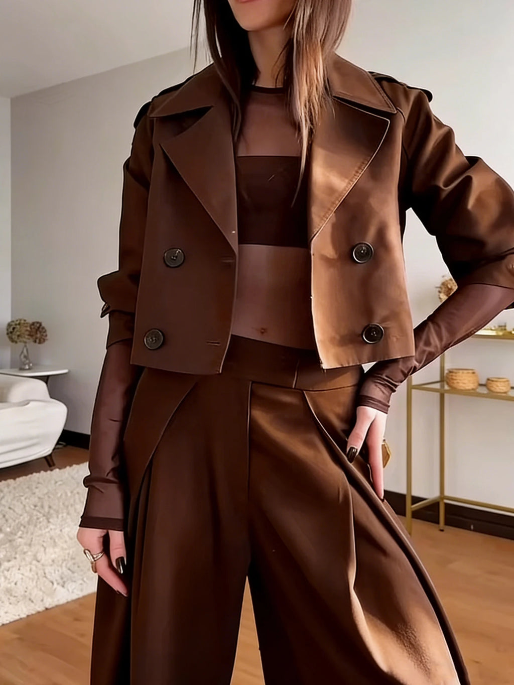 Body Sexy Trasparente in Rete per Donne, Body a Maniche Lunghe con Collo Tondo, Jumpsuit Aderente Femminile