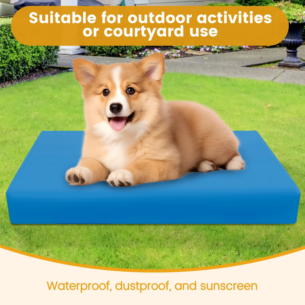 Copriletto per cani Copriletto per cani impermeabile in tessuto Oxford con cerniera Fodera per letto per cani rimovibile Facile da lavare Forniture per animali domestici S/M