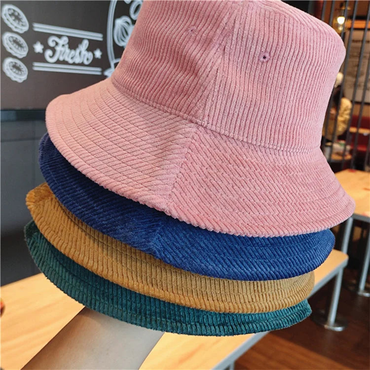 Cappello da pescatore per donna uomo autunno inverno velluto a coste tenere al caldo berretto da pescatore tinta unita Street Hip Hop parasole sito web ufficiale nuovo