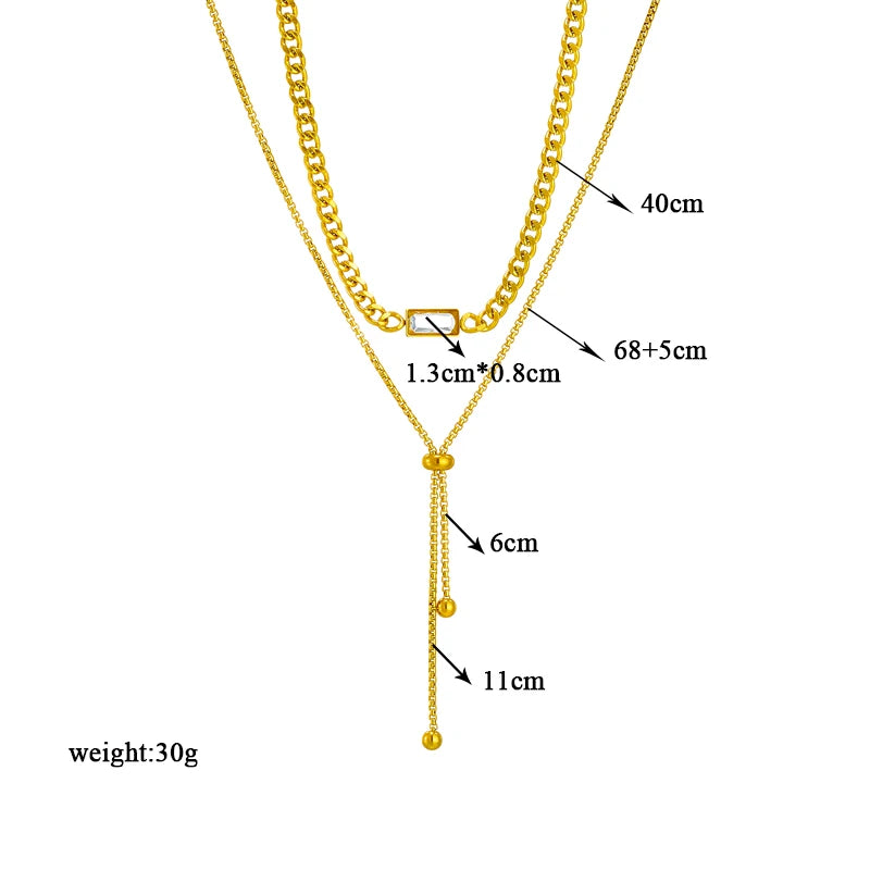 DIEYURO Collana con ciondolo occhi azzurri con serratura a forma di farfalla in acciaio inossidabile 316L per le donne Nuovi regali di gioielli con catena girocollo multistrato