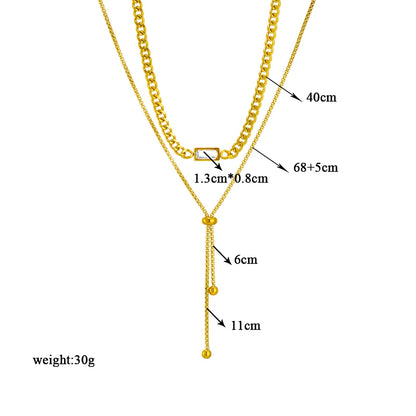 DIEYURO Collana con ciondolo occhi azzurri con serratura a forma di farfalla in acciaio inossidabile 316L per le donne Nuovi regali di gioielli con catena girocollo multistrato