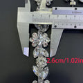 1pc catena di strass di cristallo ampia scintillante fai da te finiture decorative tracolla con diamanti accessori moda per cappelli borse abbigliamento