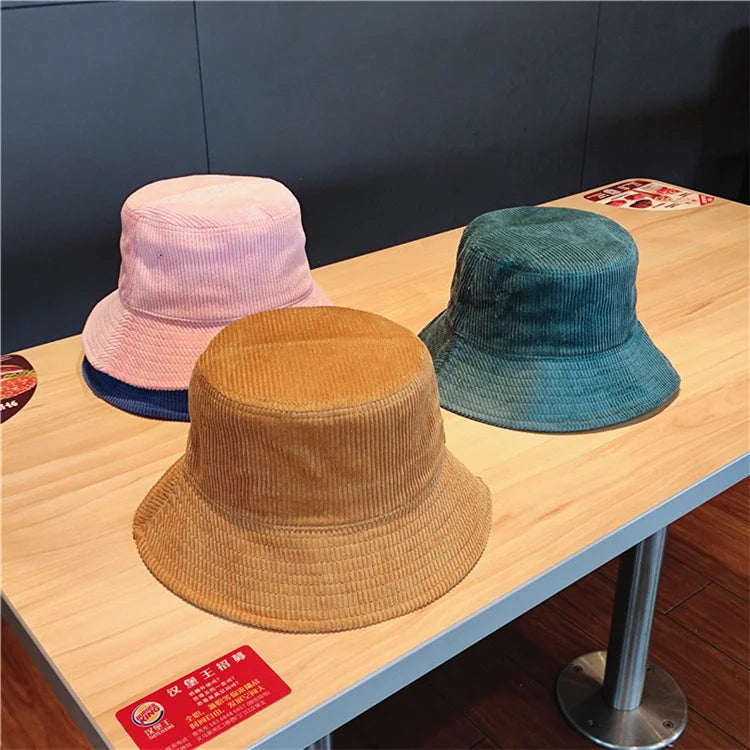Cappello da pescatore per donna uomo autunno inverno velluto a coste tenere al caldo berretto da pescatore tinta unita Street Hip Hop parasole sito web ufficiale nuovo