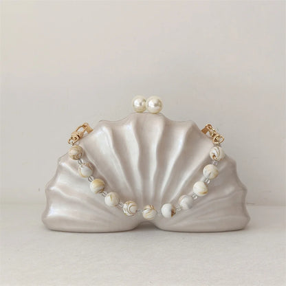 Borsa originale con perline in acrilico per metà stanza, pochette con pochette, borsa da sera per feste, da donna, da viaggio, da spiaggia, mini borse estive