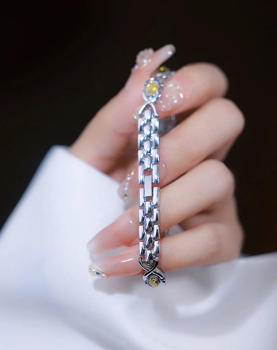 Orologio da donna elegante braccialetto di giada di lusso orologi al quarzo regalo per le donne 2025 nuovo orologio da polso impermeabile di alta qualità