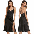 Camicia da notte estiva Ruffles Lady Nightwear camicia da notte raso senza spalline gonna intimo Lingerie Sexy vestiti per la casa accappatoio