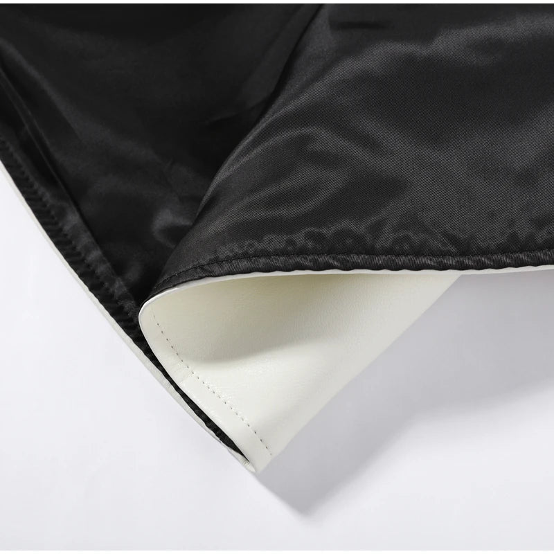 Cappotto da donna ampio a tinta unita, a maniche lunghe, con collo alto, top corto, moda estiva autunnale 2026, capospalla femminile streetwear