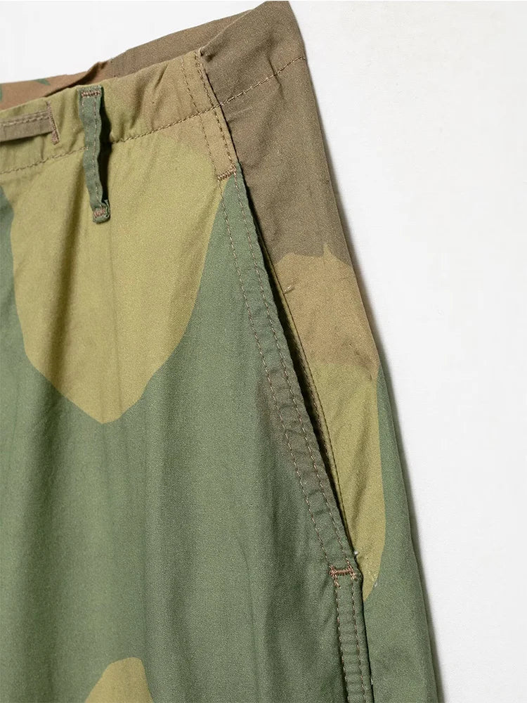 Pantaloni da donna con stampa mimetica, vita con coulisse, gamba larga, taglio ampio, orlo con coulisse, vestibilità comoda, pantaloni casual, streetwear, nuova moda 2026