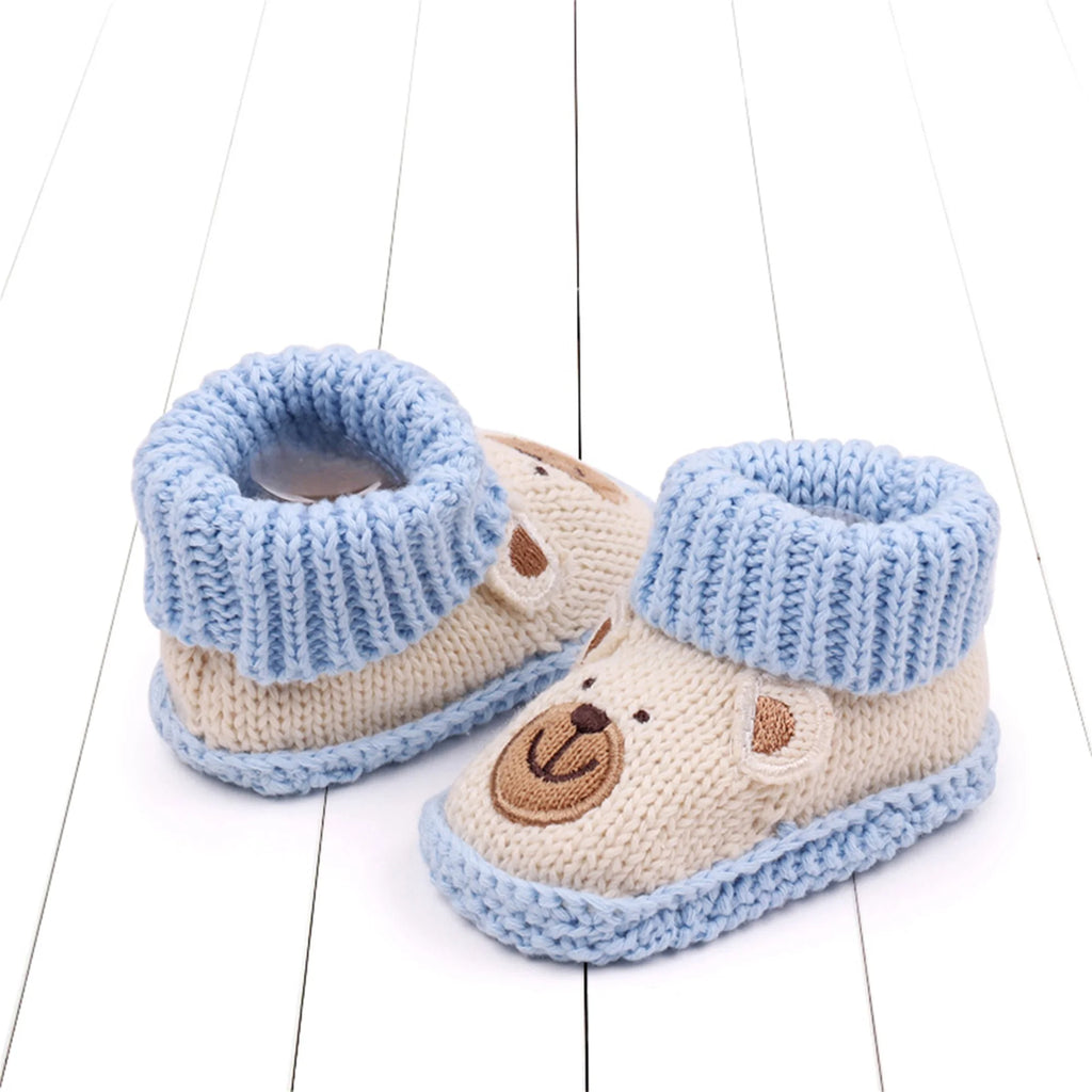 Pudcoco Scarpine in maglia per neonati, calzini morbidi e comodi, scarpe da passeggio per i primi passi, per neonati maschi e femmine