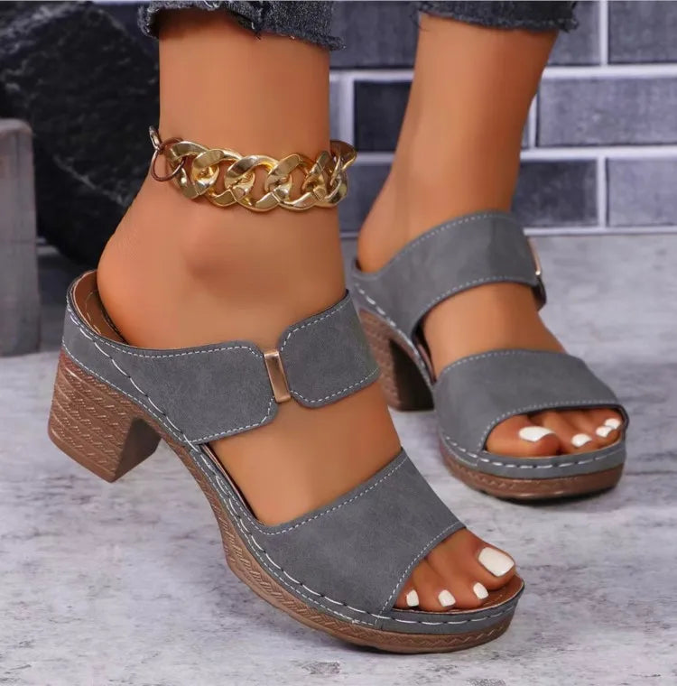 Sandales d'été Chaussures Femme Sandales élégantes Claquettes Femme Chaussures Femme Chaussures compensées Femme Chaussures Respirantes Chaussons Femme Femme