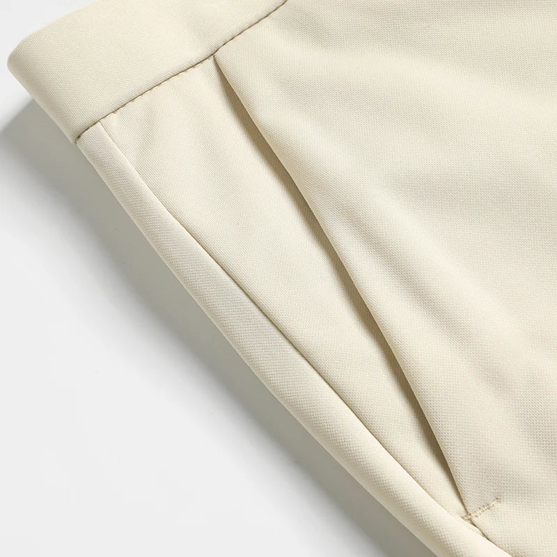 29-42 Pantaloni estivi da uomo Pantaloni casual elasticizzati dritti sottili senza traccia, senza tessuto da stiro, sensazione setosa e fresca