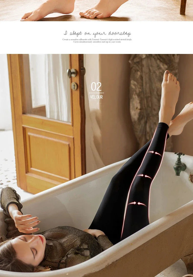 Leggings invernali per donna Leggins caldi Leggins in velluto tinta unita Leggings a vita alta Leggings elasticizzati dropshipping