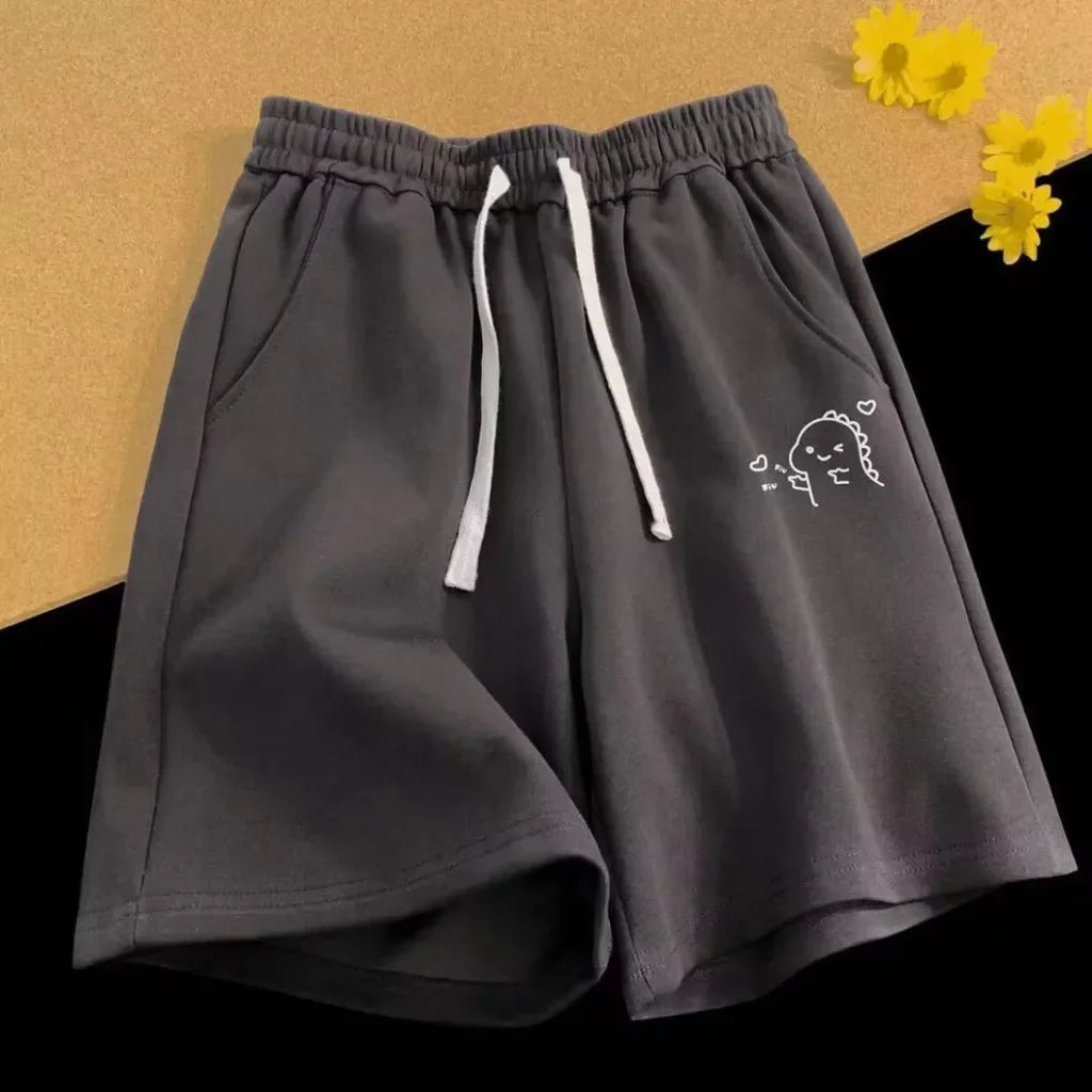 M-8XL pantaloncini oversize pantaloncini Casual da uomo espressioni divertenti stampa pantaloncini moda coppia pantaloni corti da basket