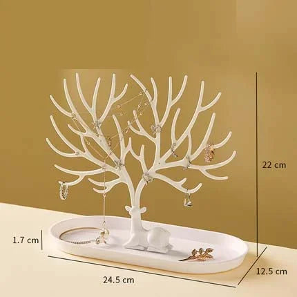 Portagioie Corna Orecchini Collane Anelli Espositore Bracciale Cervo Custodie per gioielli Stand Vassoio Albero Regali per le donne