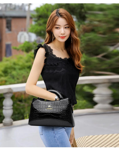 KAIDIFEINIROO Kangaroo Marca Alligator Pu Borsa a tracolla in pelle a tracolla Pochette Borse a mano per la madre Piccole borse da donna Nuovo