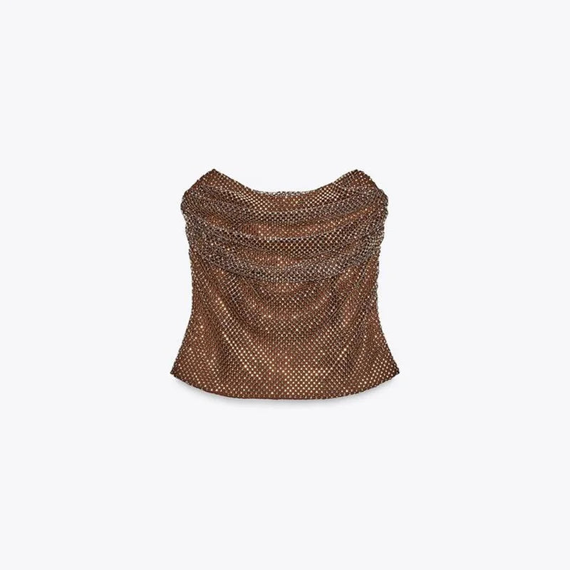 Abito da festa in pelle con ritaglio sexy Guaina senza maniche Lunghezza pavimento Scava fuori Bustier Abito aderente Abiti da sera con cerniera divisa sul retro
