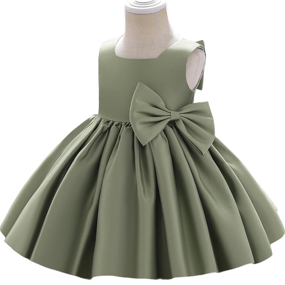 Fiore neonate matrimonio compleanno Bownot abiti abbigliamento bambino bambini principessa abito da ballo abito Costume abiti per 1-10 anni