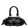 2025 Nuove borse a tracolla e a tracolla quadrate in PU Popolarità solida Borse stile Y2K dal design alla moda e alla moda per le donne alla moda