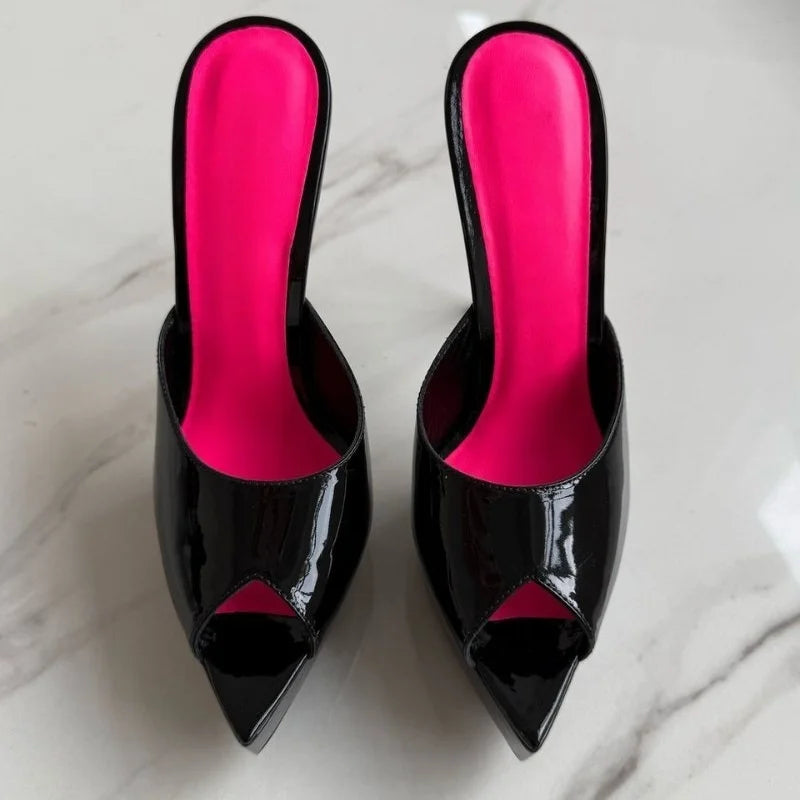 Sandali Estivi da Donna 2026 con Punta Aperta e Tacco a Spillo, Eleganti Scarpe da Ballo e da Cerimonia