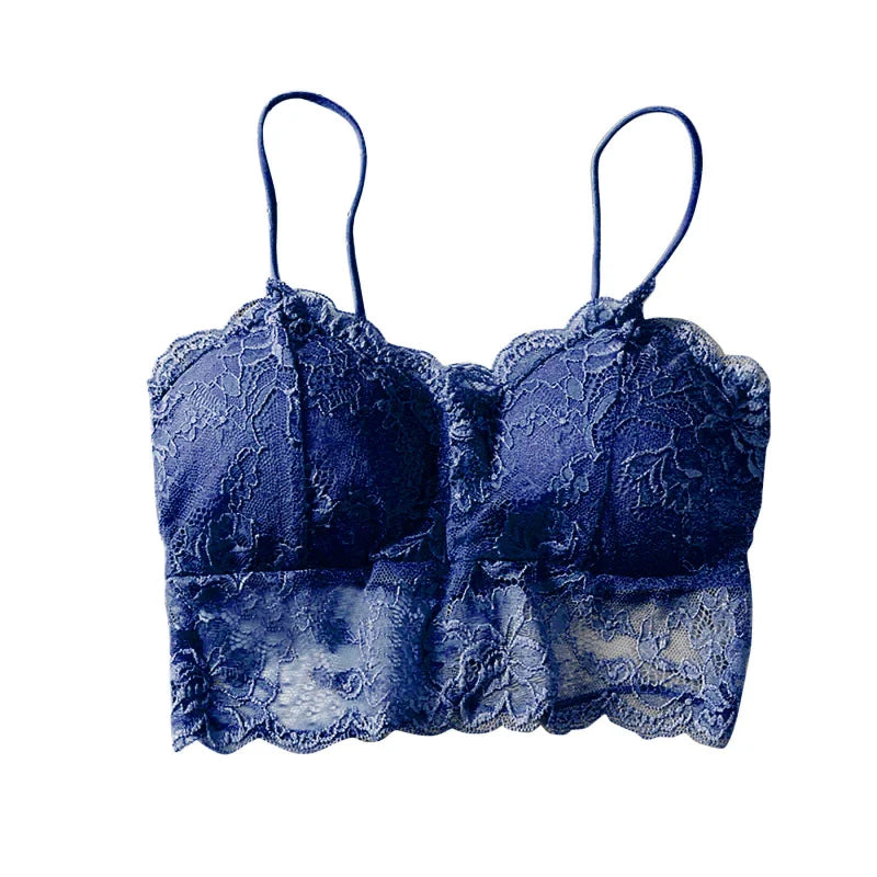 Sommer Damen Spitze Sexy Top Ärmellos Einfarbige Oberteile Ungepolstertes Bralette Bustier Reißverschluss Hinten Club Crop Tank Einheitsgröße Lingerie