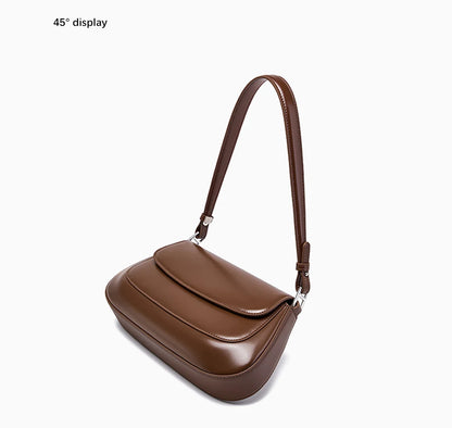 Borse di lusso Zency per donna, in vera pelle, stile francese, borsa a tracolla estiva da donna, borsa a spalla, borsa a tracolla sottobraccio.