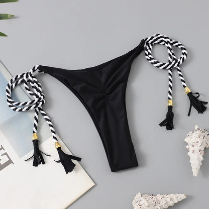 Costume da bagno donna bikini set bikini sexy con coulisse costumi da bagno leopardo due pezzi costume da bagno costume da bagno bikini con lacci biquinis