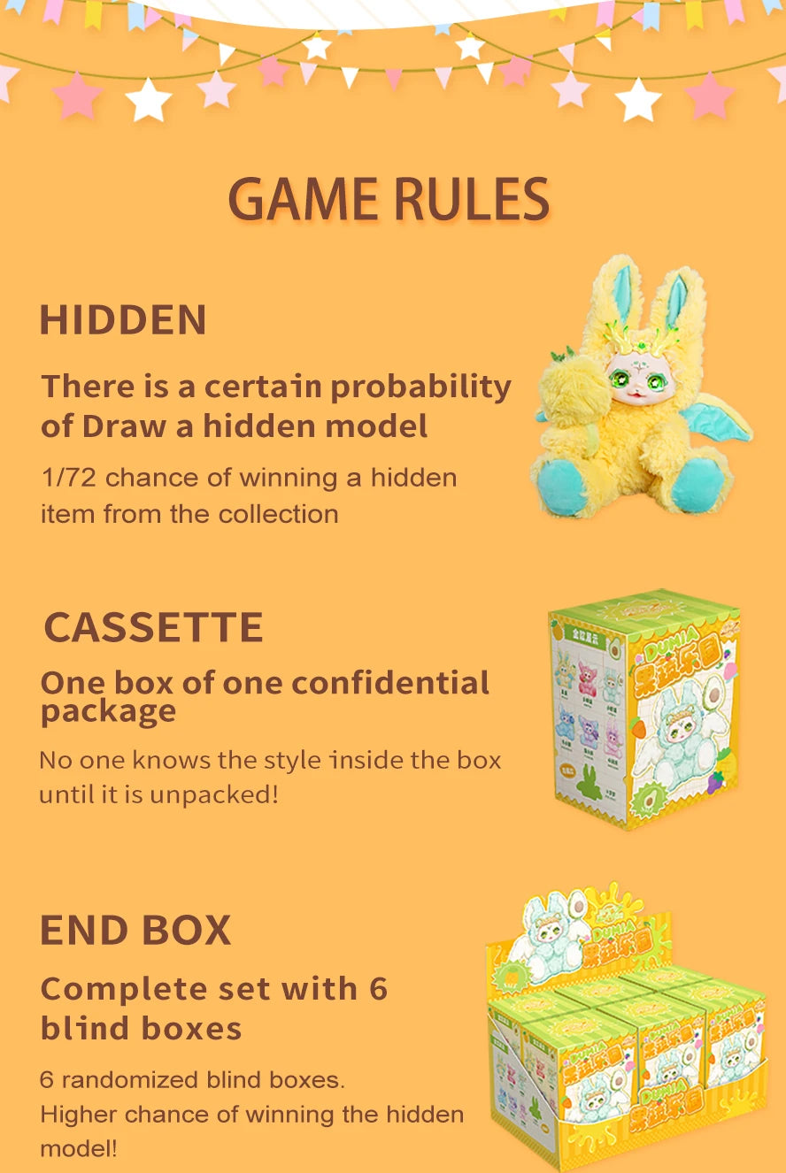 DBS MayTree Dumia Surprise Blind Box Bambole di peluche Collezione di frutta nel paese delle meraviglie Giocattoli di peluche Giocattoli Kawaii Regali