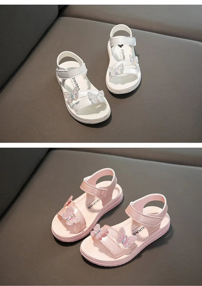Mädchen-Sommersandalen Bunte Schleifensandalen für Kinder Rutschfeste Schuhe Mädchenschuhe verschleißfeste weiche Sohle Kostenloser Versand