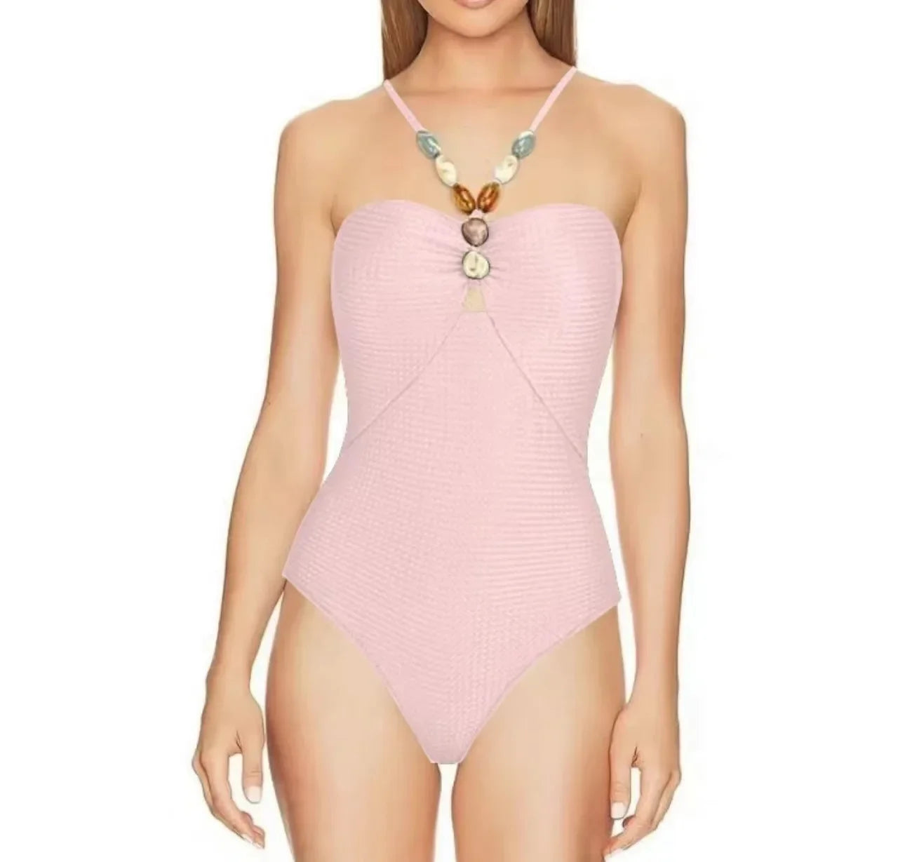 Printed One-Piece Bikini Set Women's Beachwear Tummy Covering Slimming Southeast Asian Sun Protection Style
