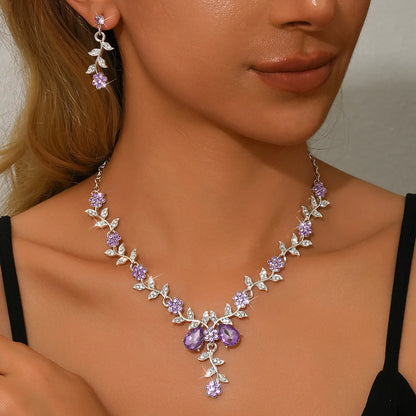 Elegant Flower Design Jewelry Set, Fashion Jewelry for Party, Daily Clothing Decor, Trendy All-match & Exquisite Jewelry