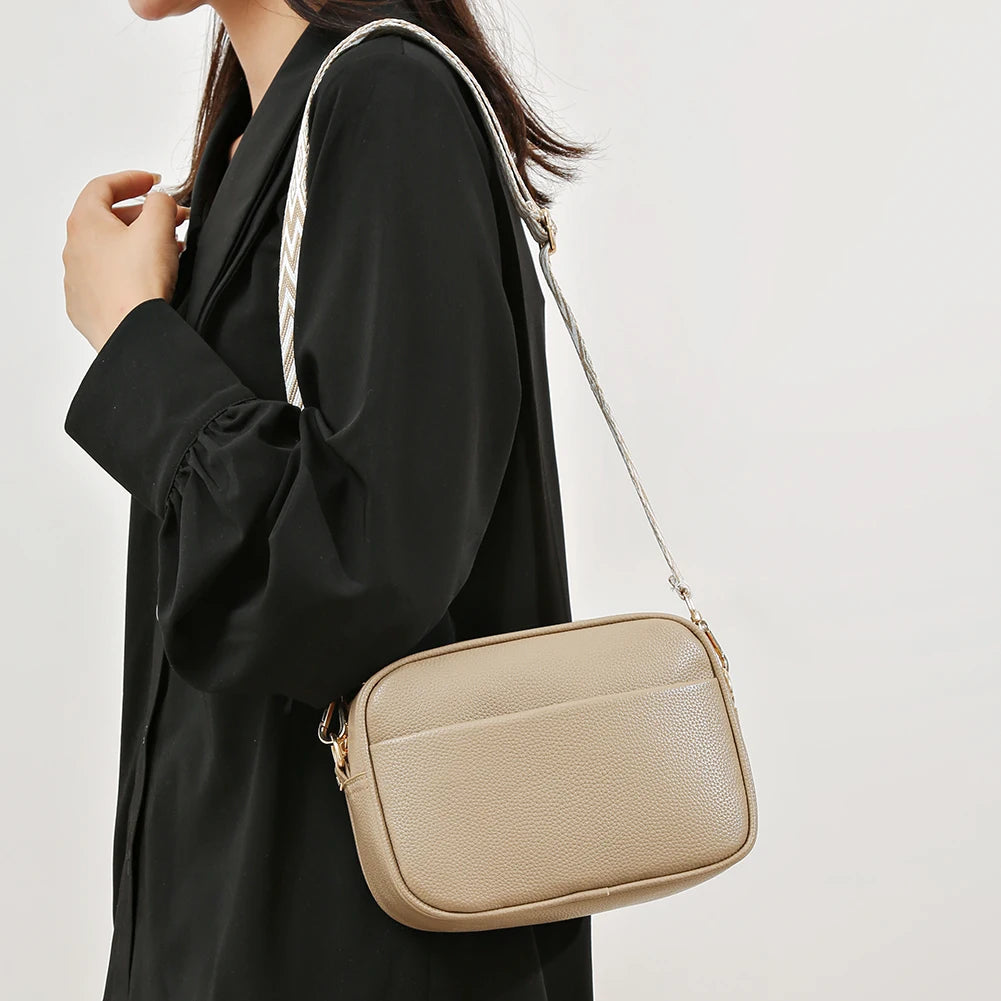 Borsa da donna di moda borse a tracolla in pelle di marca di lusso per borse a tracolla da donna 2024 borsa a mano di design Tote a tracolla in tinta unita