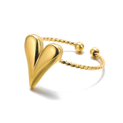 Anelli in acciaio inossidabile 316L per le donne Colore oro Non sbiadisce mai Anelli classici di lusso Anelli per coppie di nozze Gioielli Spedizione gratuita