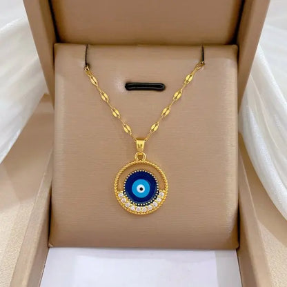 Squisito micro intarsiato zircone farfalla nappa collana per le donne gioielli girocollo in acciaio inossidabile luna farfalla fiore clavicola