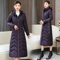 2026 NUOVA Giacca Invernale Imbottita con Cappuccio 5XL Parka Calda da Donna Cappotto Lungo in Cotone Imbottito alla Moda Cappotto Femminile Slim Elegante