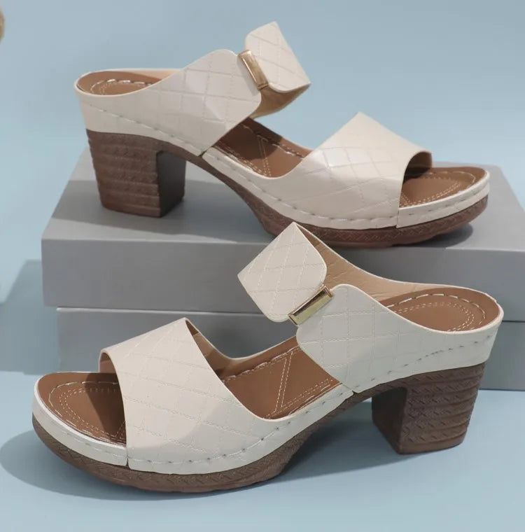 Sandales d'été Chaussures Femme Sandales élégantes Claquettes Femme Chaussures Femme Chaussures compensées Femme Chaussures Respirantes Chaussons Femme Femme