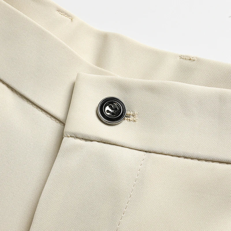 29-42 Pantaloni estivi da uomo Pantaloni casual elasticizzati dritti sottili senza traccia, senza tessuto da stiro, sensazione setosa e fresca