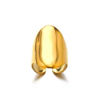 Anelli in acciaio inossidabile 316L per le donne Colore oro Non sbiadisce mai Anelli classici di lusso Anelli per coppie di nozze Gioielli Spedizione gratuita
