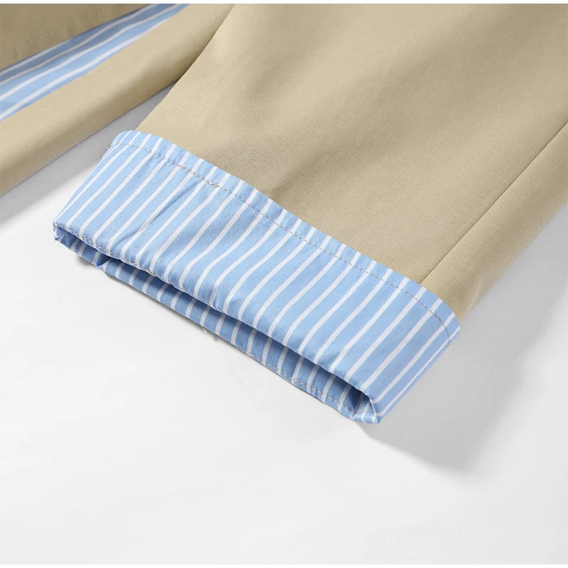 Cappotti lunghi da donna chic, cappotto antivento con colletto alla coreana, maniche lunghe, monopetto, con spacco, autunno 2026, abbigliamento da donna per il lavoro