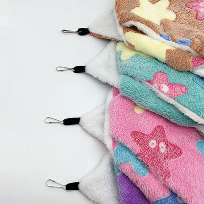 Amaca per ratti Letto caldo invernale in peluche doppio spessore per casa di criceti Sacco a pelo nido Letto per albero appeso Cavia Forniture per animali domestici