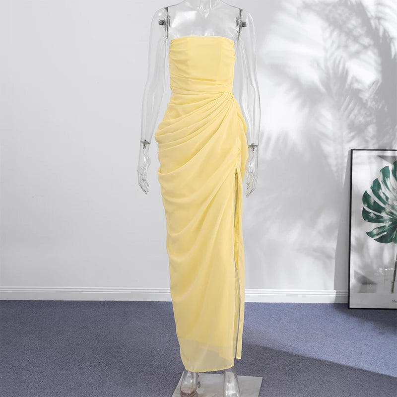 Abito Corto Sexy in Jacquard da Donna, Vestito Slim con Maniche a Halter e Schiena Scoperta, Abito da Festa Corto Femminile, Moda Estiva 2026, Tinta Unita, per Donna