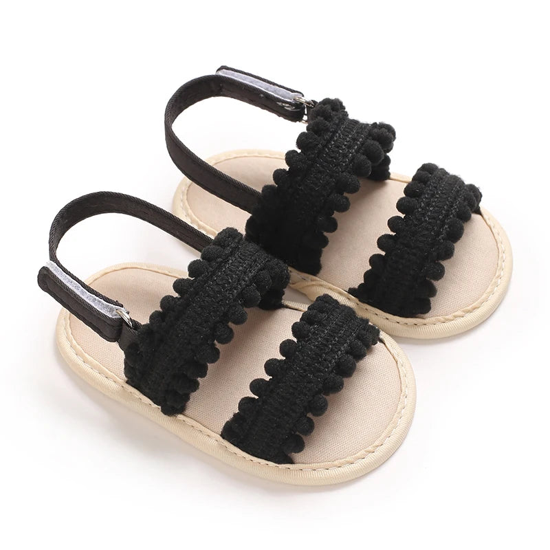   Sandali Estivi per Bambina con Suola Antiscivolo in Gomma, Scarpe Primi Passi Morbide e Traspiranti per Neonata