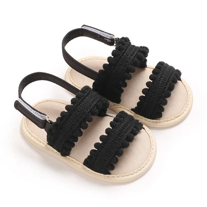   Sandali Estivi per Bambina con Suola Antiscivolo in Gomma, Scarpe Primi Passi Morbide e Traspiranti per Neonata