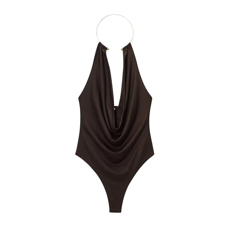 DAMEN 2025 Sexy Bodysuit Frauen Sommer Rückenfreie Bodys Damen Ärmellose Tops Damen Sexy Outfits Dessous Jumpsuits für Frauen