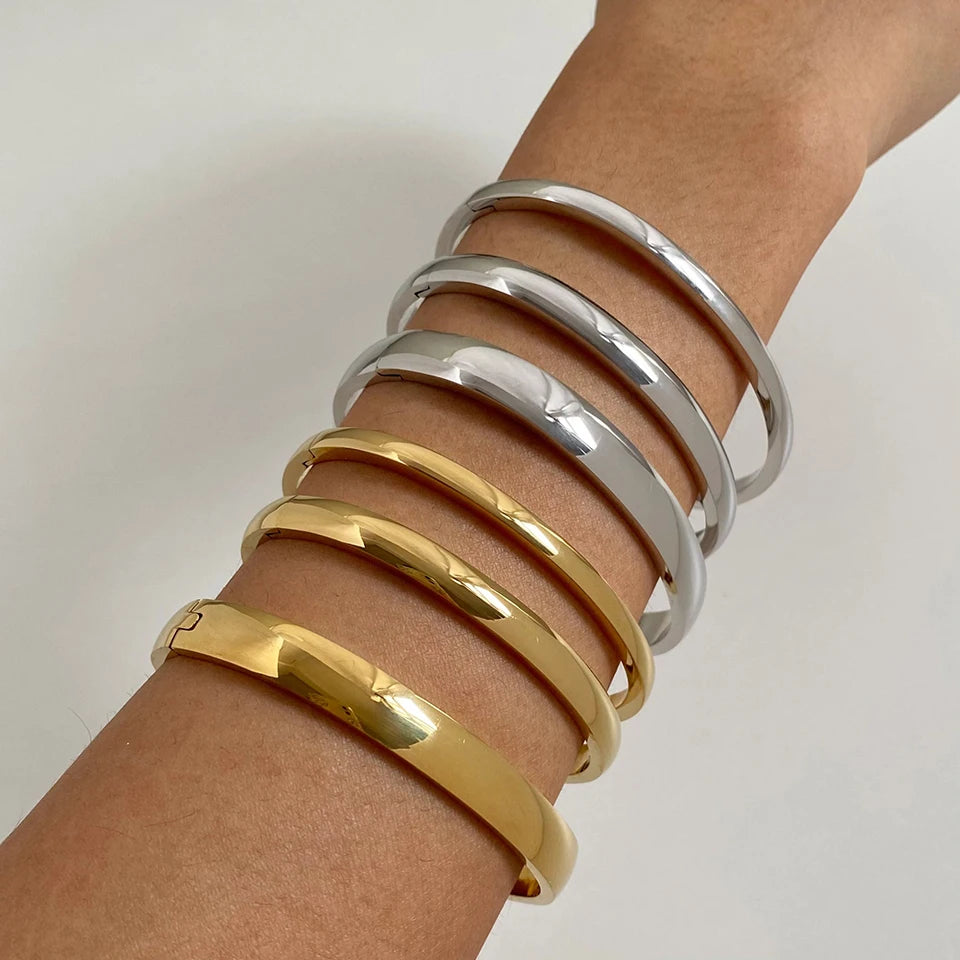 ZAKOL New Fashion 4mm/6mm/8mm Bracciale in acciaio inossidabile Bracciale per uomo Coppie abbinate Polsino con ciondoli Gioielli da uomo di lusso