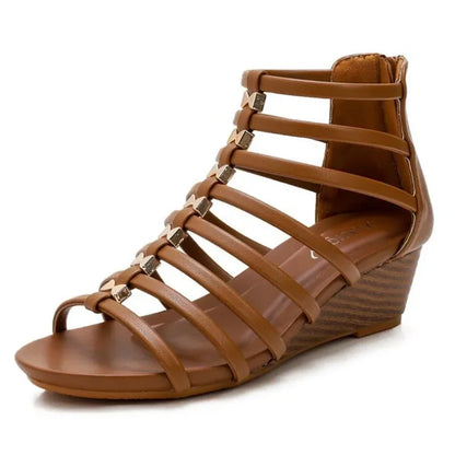 YAERNI estate nuove scarpe da donna moda Casual pantofole da spiaggia all'aperto confortevole punta piatta sandali da donna taglie forti