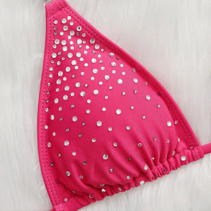 nuovo costume da bagno in due pezzi con strass 2026 cristallo di lusso perizoma Sexy perizoma Bikini Set costumi da bagno da donna costume da bagno Sexy da spiaggia