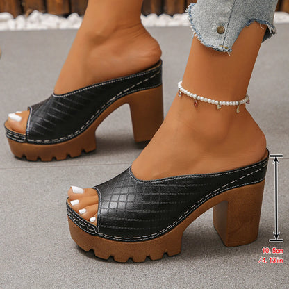 Sandales compensées d'été pour femmes, sandales à talons hauts avec plateforme, sandales compensées imperméables