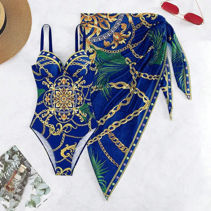 Summer Sexy Print One Piece Swimsuits Closed Female Swimwear Push Up Body Women's Swim Wear Bathing Suits Beach Pool Bather 2026