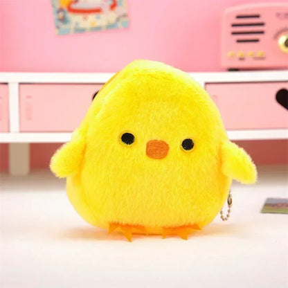 Cartone animato animale ragazzi portamonete in peluche bambini portamonete con cerniera custodia portaoggetti simpatici animali portafogli donna mini borsa regalo per bambini