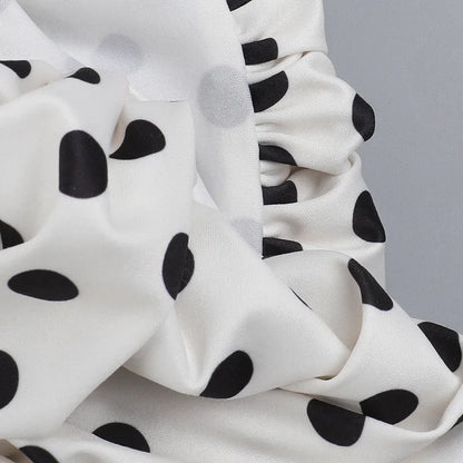 Abito con bretelle a pois Abito estivo da donna nuovo stile senza vita senza maniche Avvolgente sul petto Abito avvolgente a pieghe slim fit Ropa Mujer